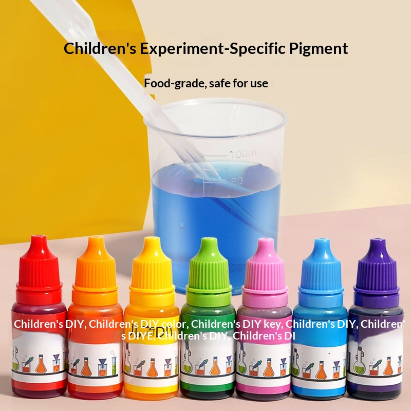 Juguete de color para la enseñanza de la ciencia en la educación temprana, experimento químico de mezcla de colores, tubo de ensayo de madera hecho a mano para niños AiJH