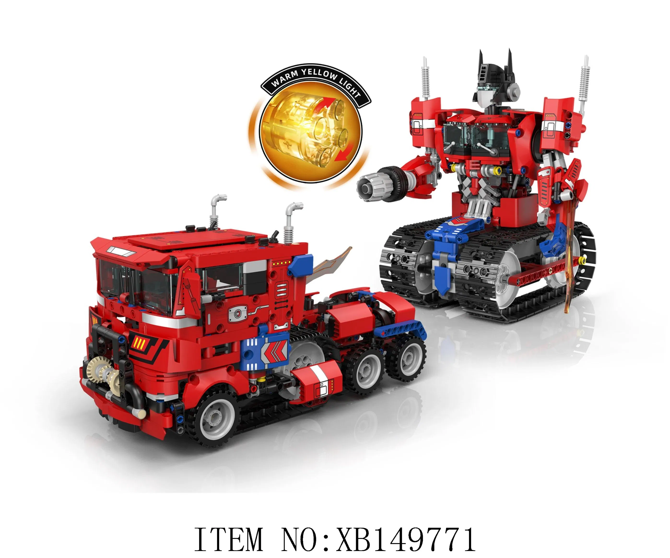 Bloques de construcción educativos Xinbo Robot de deformación modelo de programación Juguetes de bricolaje Robot RC Juguetes de construcción 2 en 1 Juguetes transformables