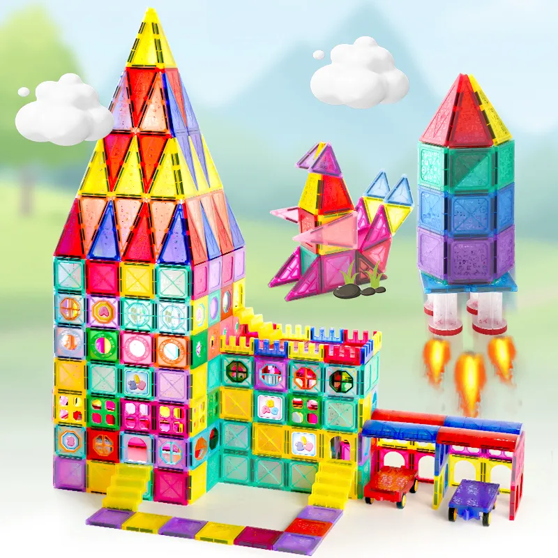 Fabricación Profesional de Bloques Magnéticos para Construcción - Set de Imán Educativo STEM para Niños