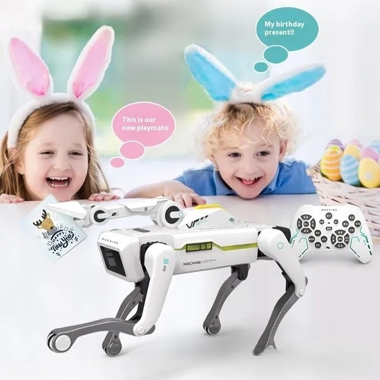Robot perro de acrobacias educativo control remoto programación inteligencia artificial juguete para niños