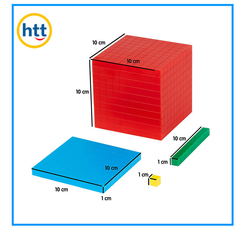 Fábrica de Htttoys Cubo Base Diez Juguete Educativo de Matemáticas Inteligente de Plástico para Niños