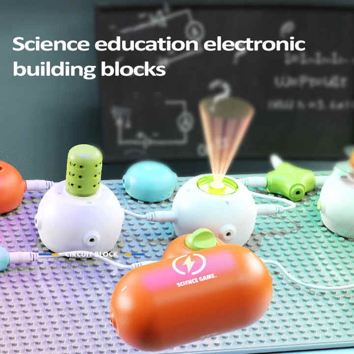 Conjunto de Bloques de Construcción Electrónicos Xinbo Nueva Ciencia Experimento Juguete de Entrenamiento Educativo STEM para Niños Puzzle de Ensamblaje de Poder