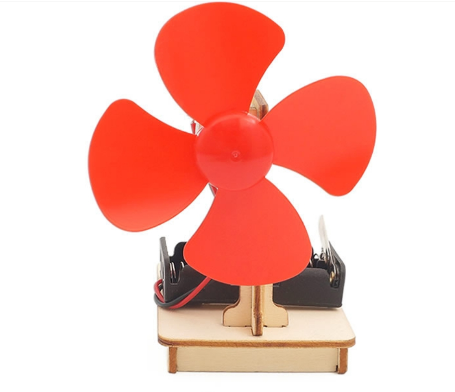 Kit de ventilador eléctrico para niños; S DIY Stem juguete educativo creativo de programación científica en madera