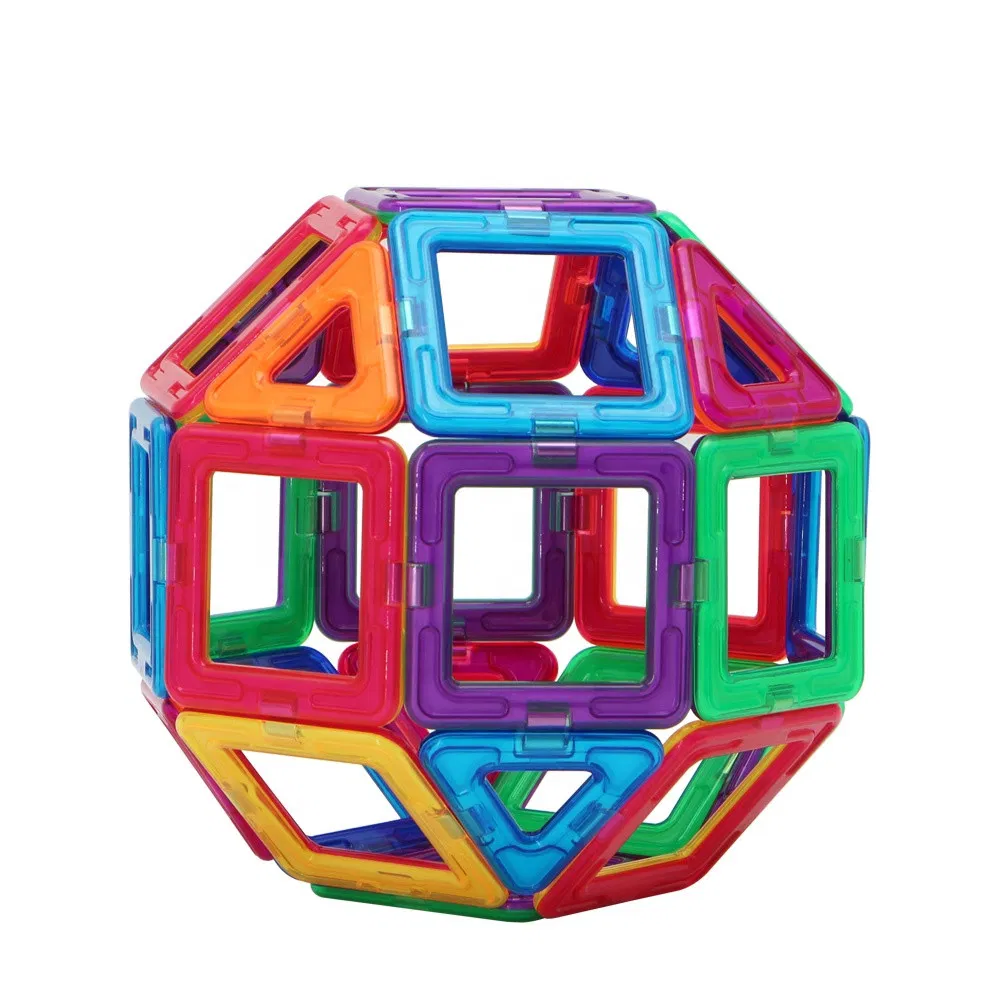 Juguetes magnéticos de construcción de plástico para niños, educativos de STEM para preescolar 66PCS, Cpsc, CE, En71, ASTM
