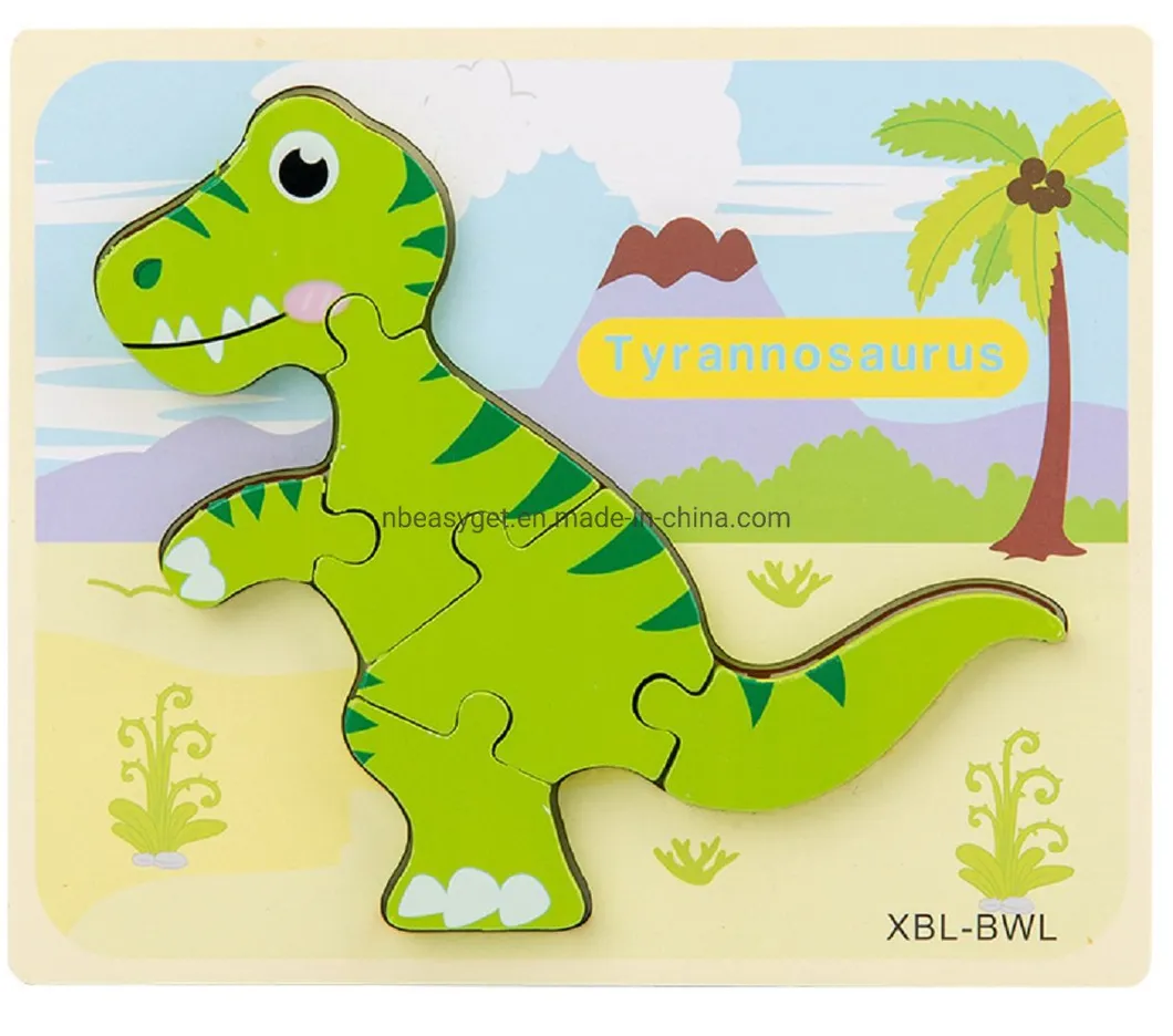Dinosaurio Puzzle Madera