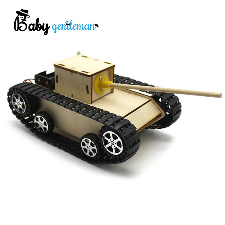 Kit de Experimento Científico de Coche RC de Madera Hecho a Mano para Niños Juguete de Rompecabezas Tecnológico Z04042g
