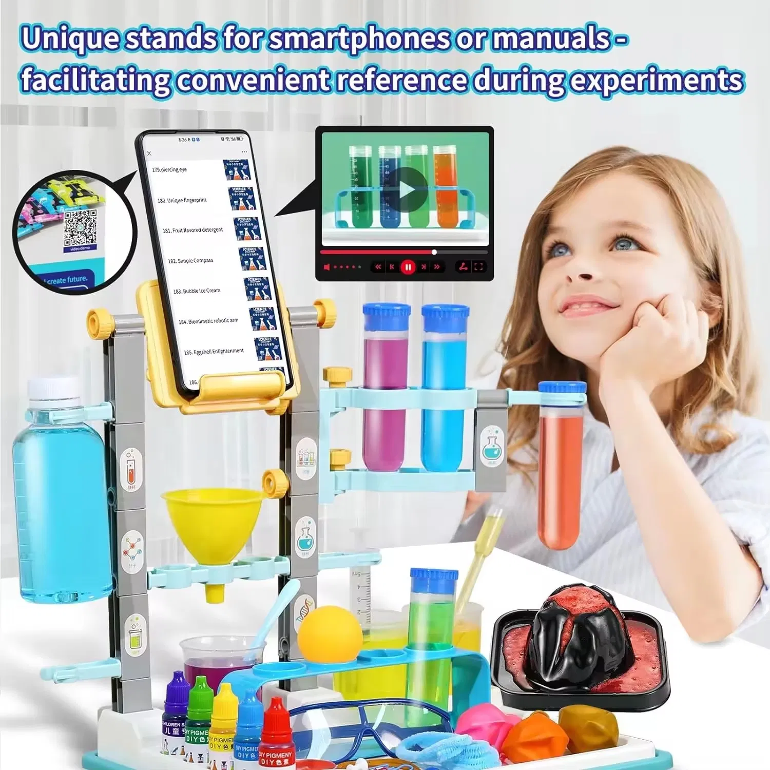 Juguete científico de experimentos educativos de aprendizaje para niños