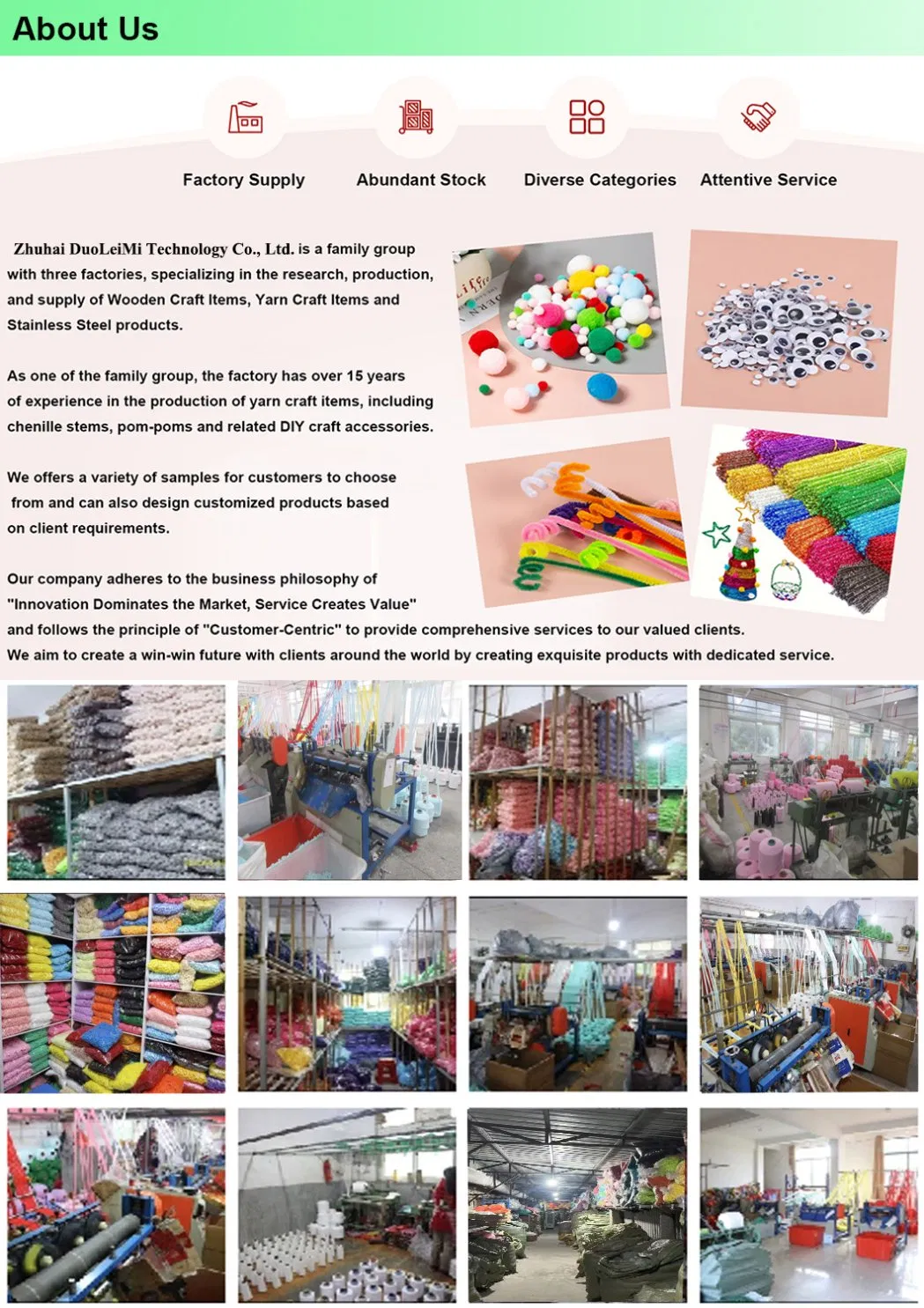 Factory Pipe Cleaner 100pcs suministros de artesanía niños juguete Educativo Tallos de Chenille muy coloridos para decoraciones de Arte