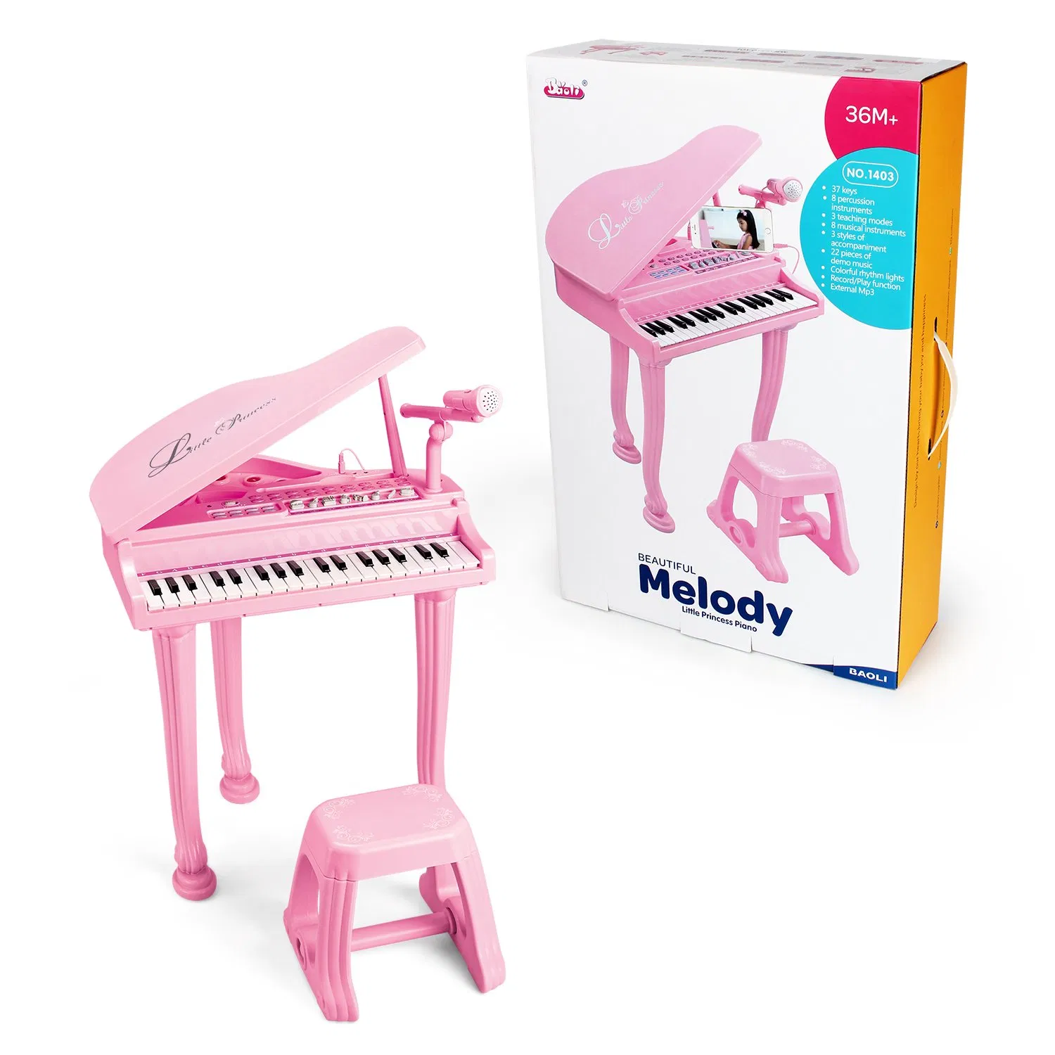 Teclado Electrónico Infantil Baoli Interactivo Juguete Musical Educativo Piano