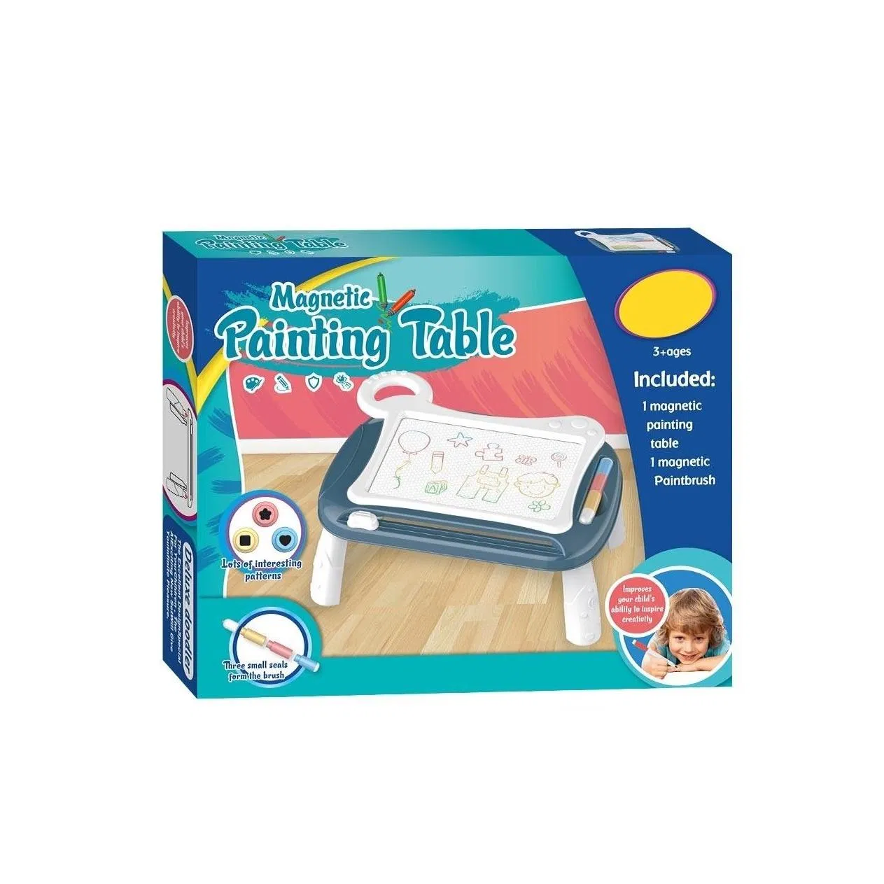 Mesa de escritura magnética para dibujar, juguetes de arte y manualidades para niños
