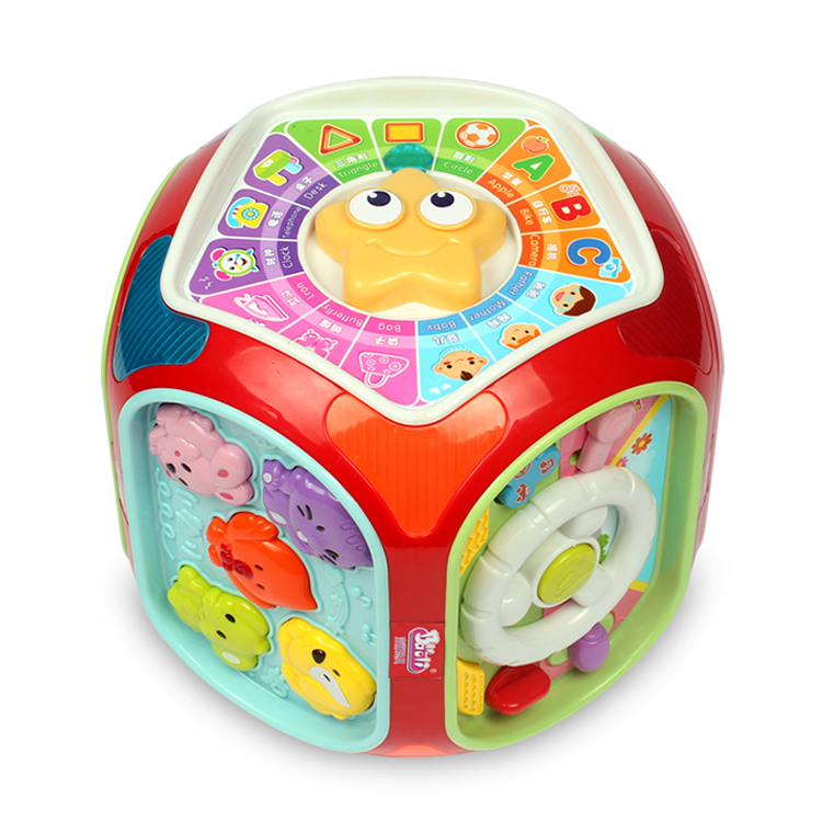 6 en 1 Juguetes de Actividad para el Desarrollo Temprano Niños Caja Mágica Multifuncional Cubo de Aprendizaje