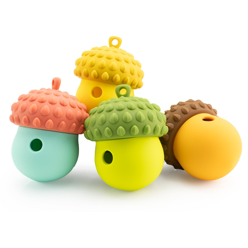 Alimentación de Silicona de Grado Alimentario, Comedero Antifugas para Mascotas, Pelotas Masticables de Alimentación Lenta, Juguetes Educativos e Interactivos para Gatos y Perros