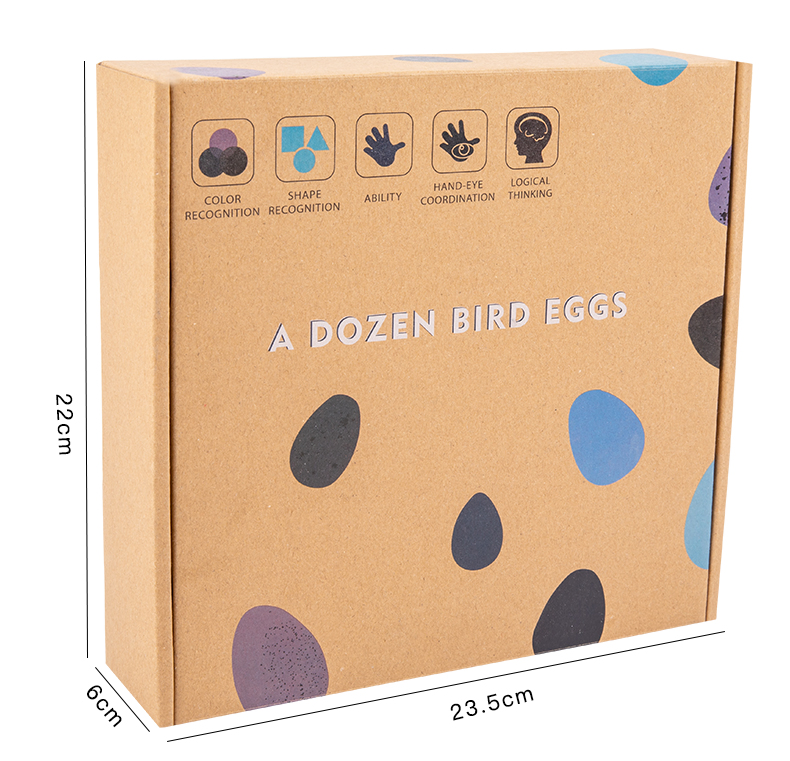 Conjunto de Huevos de Madera para Aula de Preescolar Juguete Educativo para Aprendizaje Sensorial
