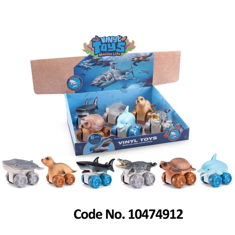 Juguetes educativos de vinilo de animales marinos
