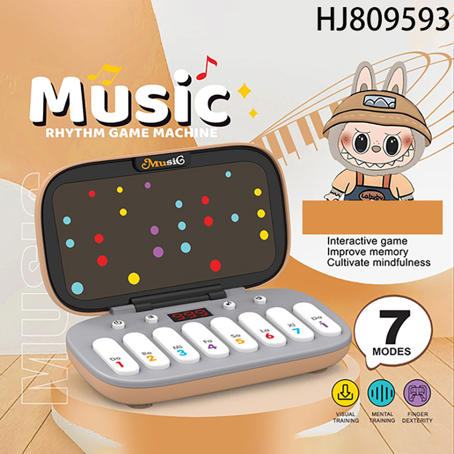 Teclado Electrónico para Niños Juguete Divertido Instrumento de Creación Musical Maestro del Ritmo Juguete Sensorial de Pulsación Rápida para Herramienta de Aprendizaje Musical Infantil