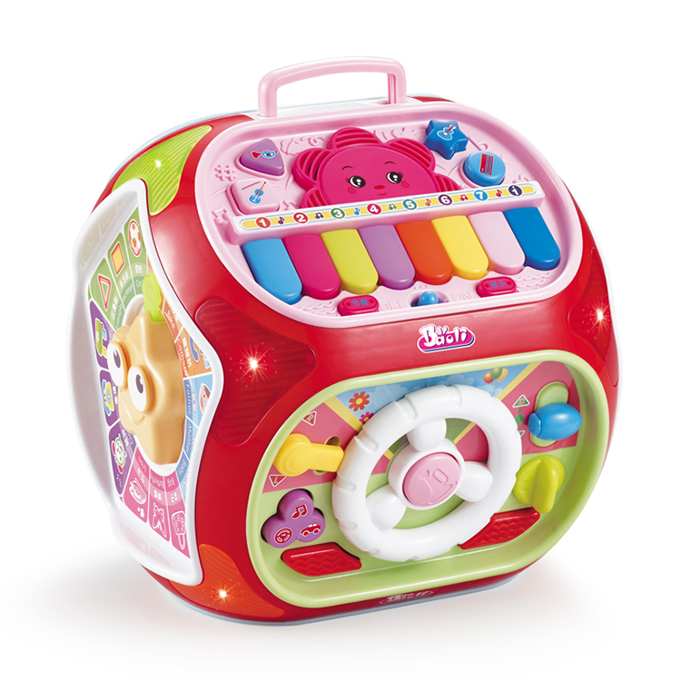 6 en 1 Juguetes de Actividad para el Desarrollo Temprano Niños Caja Mágica Multifuncional Cubo de Aprendizaje