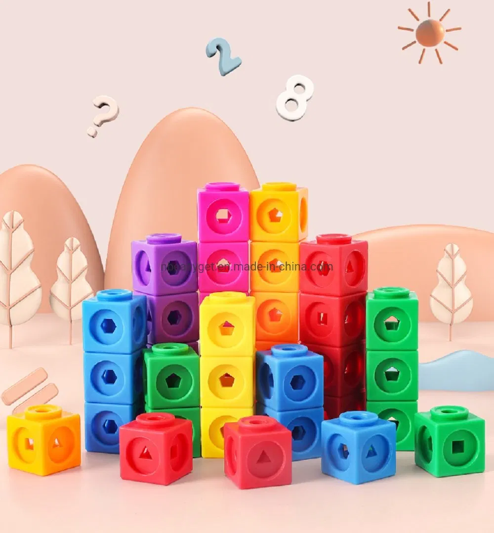 Conjunto de Actividades de Cubos Mathlink Recursos de Aprendizaje Bloques de Matemáticas Juguetes Educativos para Mejorar Habilidades Matemáticas Tempranas Montessori Stem Esg17665