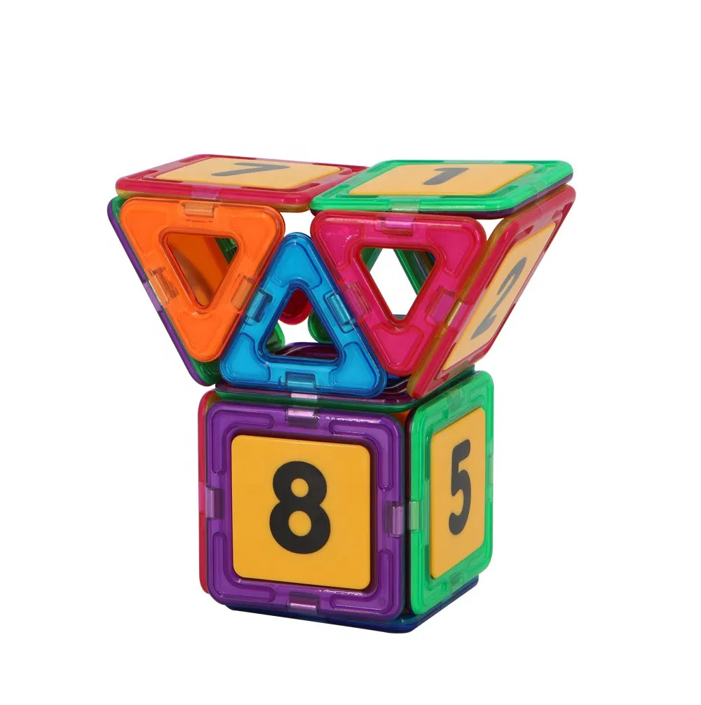 Juguetes magnéticos de construcción de plástico para niños, educativos de STEM para preescolar 66PCS, Cpsc, CE, En71, ASTM