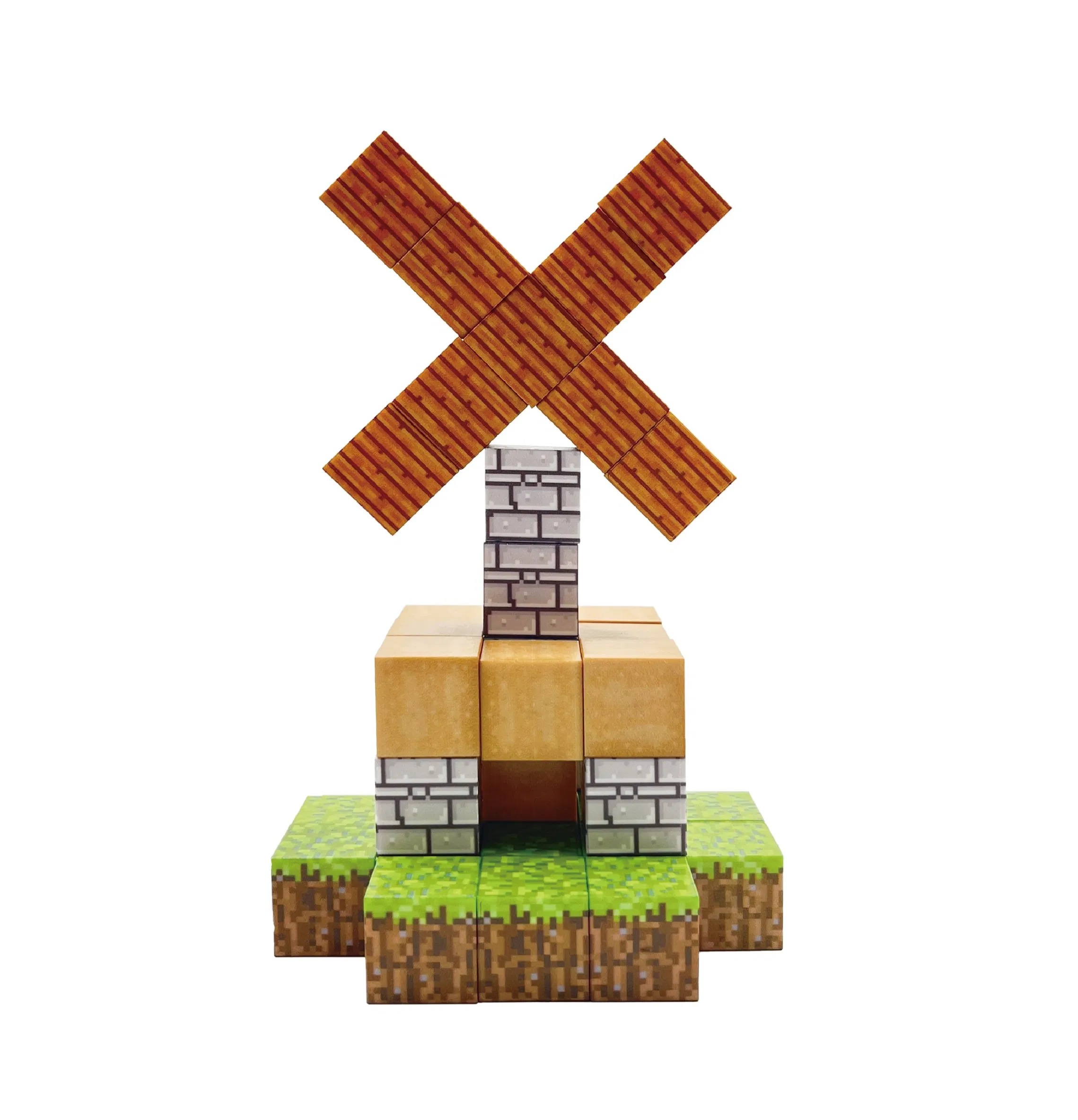 Cubos Magnéticos de Textura Pixel para Construcción Educativa STEM para Niños