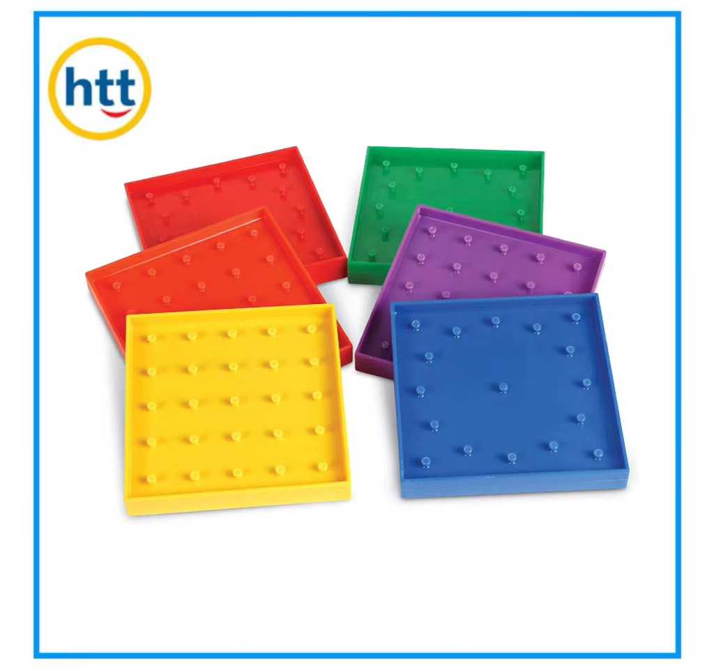 100 Clavos para tablero de clavijas y tablero de clavijas educativo Montessori, juguete matemático geoboard STEM