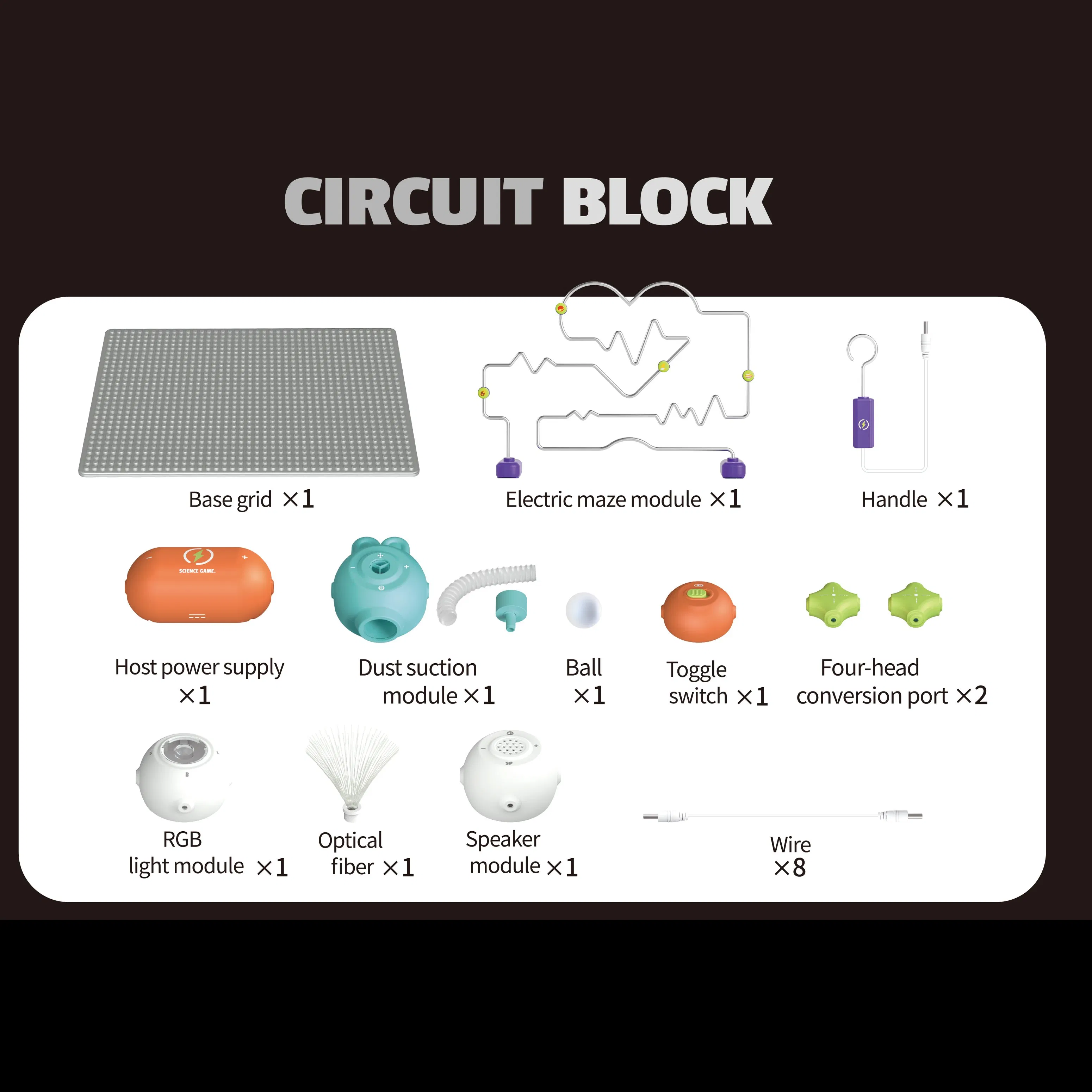 Bloques de Circuitos Electrónicos Xinbo Juguetes de Rompecabezas para Niños Kit de Experimentos de Ciencia Física de Programación DIY