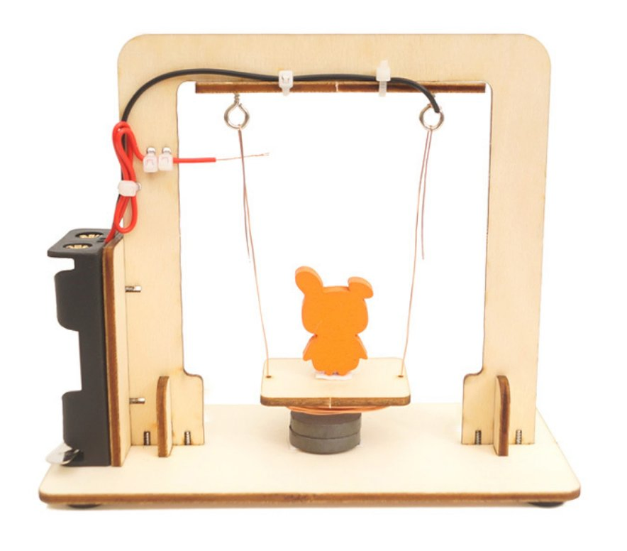 Juego de columpios electromagnéticos para niños; S DIY Stem Juguetes educativos de madera para el aprendizaje tecnológico científico creativo