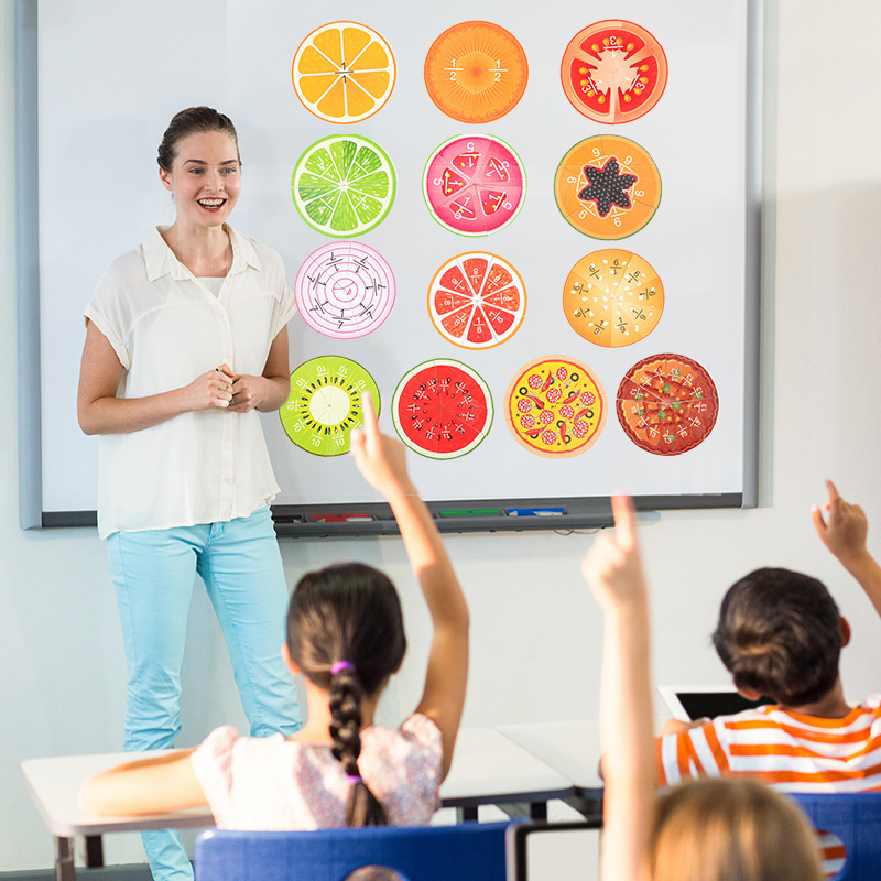 Juguete educativo de matemáticas AiJH Montessori para niños, tablero de rompecabezas de frutas en madera, juegos de matemáticas, aprendizaje de dibujo