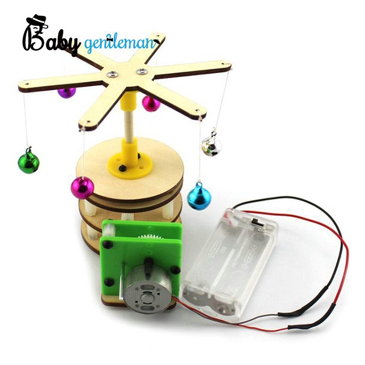 Kit de Experimento Científico de Coche RC de Madera Hecho a Mano para Niños Juguete de Rompecabezas Tecnológico Z04042g