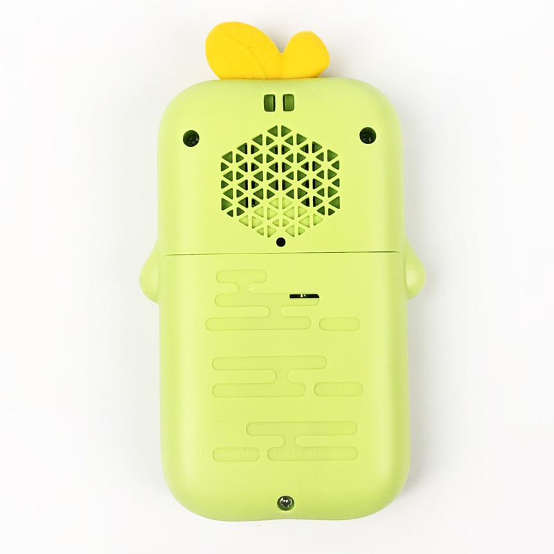 Juguetes de pato amarillo de entretenimiento lindo para el aprendizaje temprano en múltiples idiomas, teléfono móvil musical para bebés