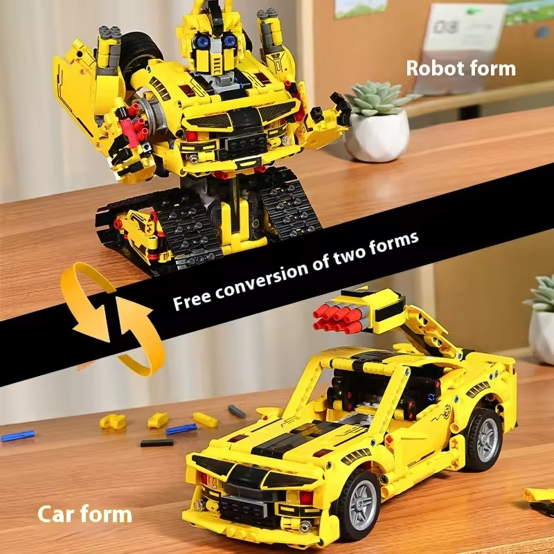 Bloques de construcción educativos Xinbo Robot de deformación modelo de programación Juguetes de bricolaje Robot RC Juguetes de construcción 2 en 1 Juguetes transformables