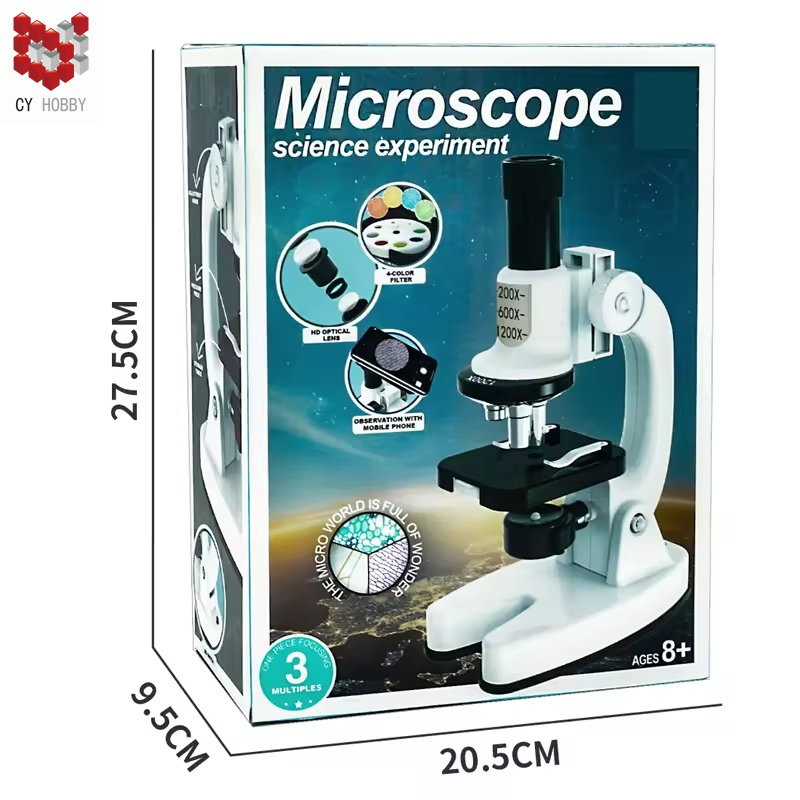 SD221 Juguete de microscopio profesional para niños, observación de clases educativas ajustables, juguete de experimento científico