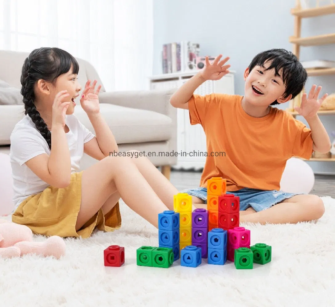 Conjunto de Actividades de Cubos Mathlink Recursos de Aprendizaje Bloques de Matemáticas Juguetes Educativos para Mejorar Habilidades Matemáticas Tempranas Montessori Stem Esg17665