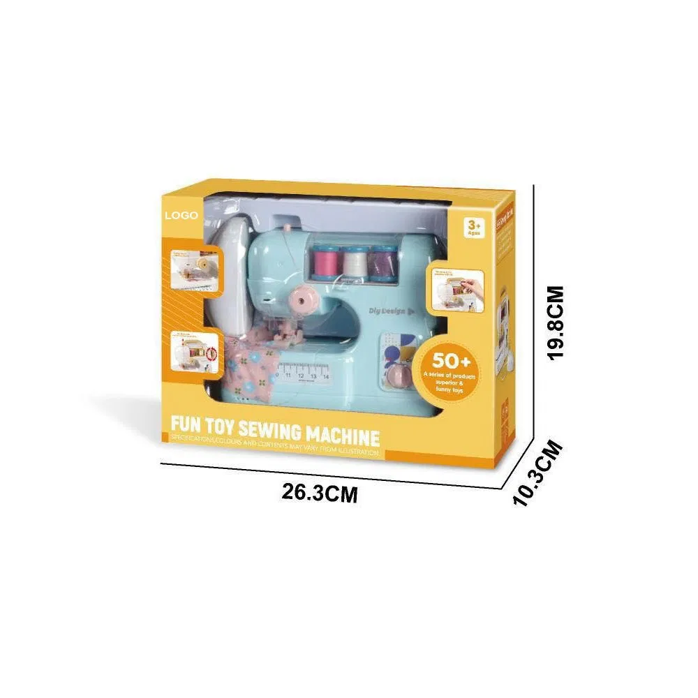 Juguetes educativos DIY regalos creativos con modelo para niños, regalo para juegos de simulación, juguete de máquina de coser eléctrica