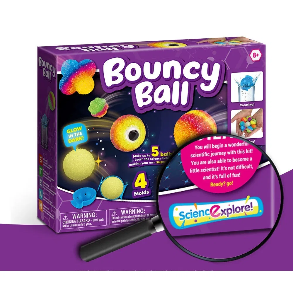 Juego de juguetes educativos de STEM: Haz tus propias pelotas rebotadoras