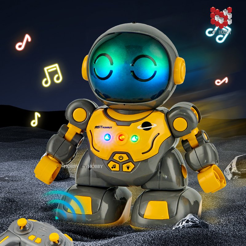 Robot de juguete inteligente interactivo con luz y sonido para niños, juguetes de robot RC, juguetes para niños, juguetes educativos, regalo de juguete