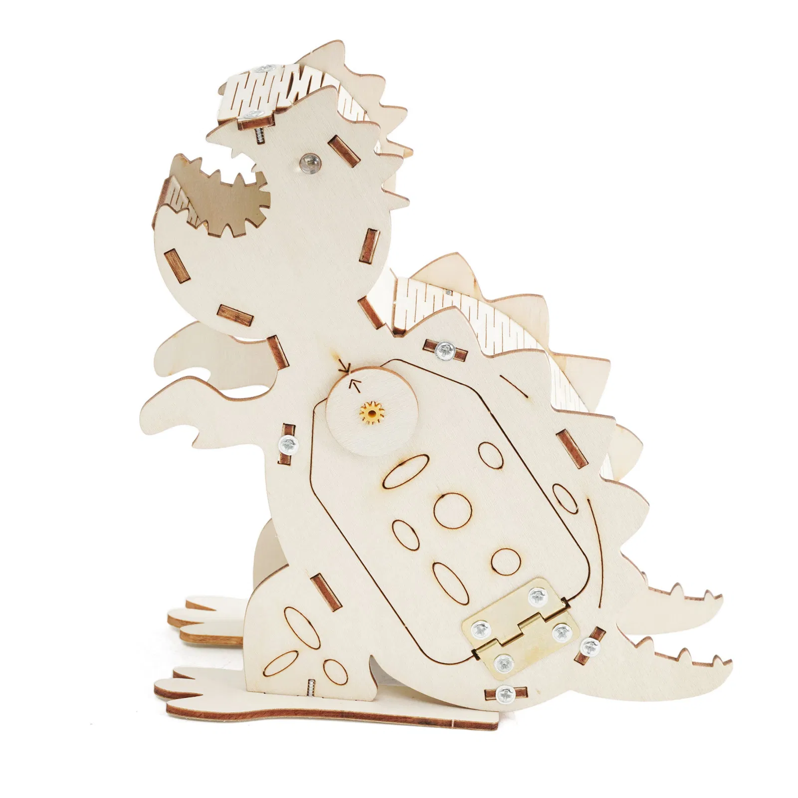 Kit de Dinosaurio con Control de Voz Spray para Niños; Juguetes Educativos de Madera para Aprendizaje Tecnológico Creativo de Programación Científica DIY STEM