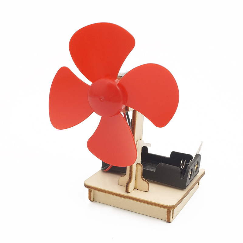 Kit de ventilador eléctrico para niños; S DIY Stem juguete educativo creativo de programación científica en madera