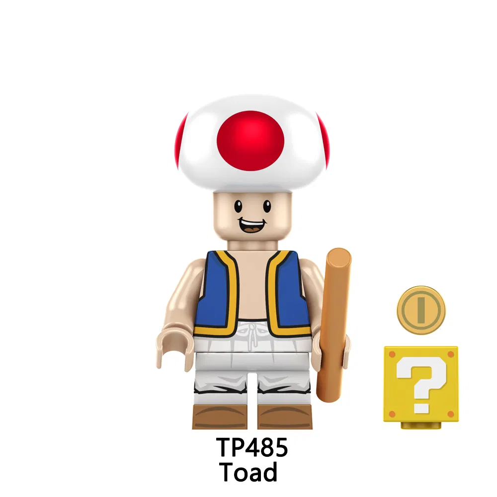 Figuras de Mario Yoshi Minifiguras de dibujos animados juguete educativo de bloques de construcción mini figura de plástico (TP1059)