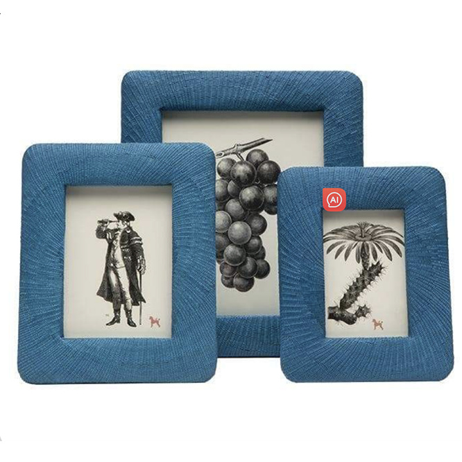 Custom Hand-made Fabric Art Wood Picture Frame Photo Frame in Dopamine and Candy Color 5x7 Inches Manufacturers, Product