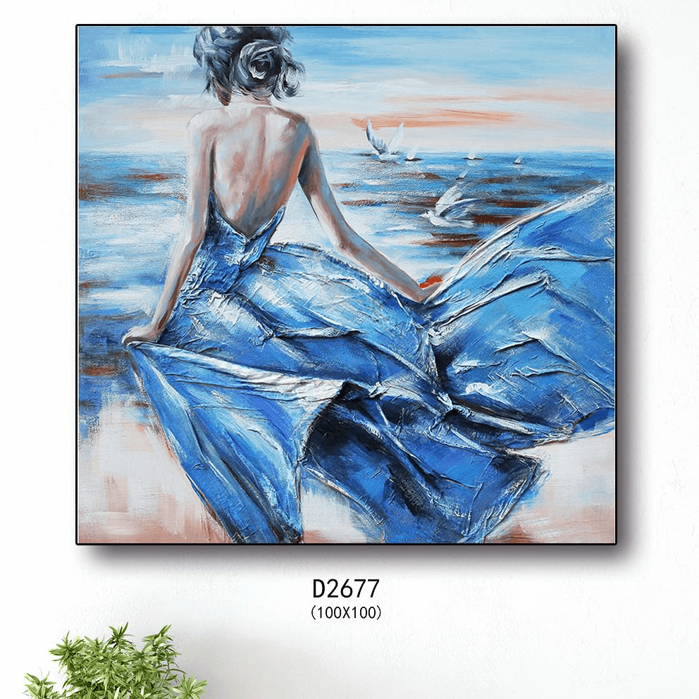 High-Quality Canvas Art Hand Painting Poster Modern Art Dancing Girls Ballet Girls Women Manufacturer, Product