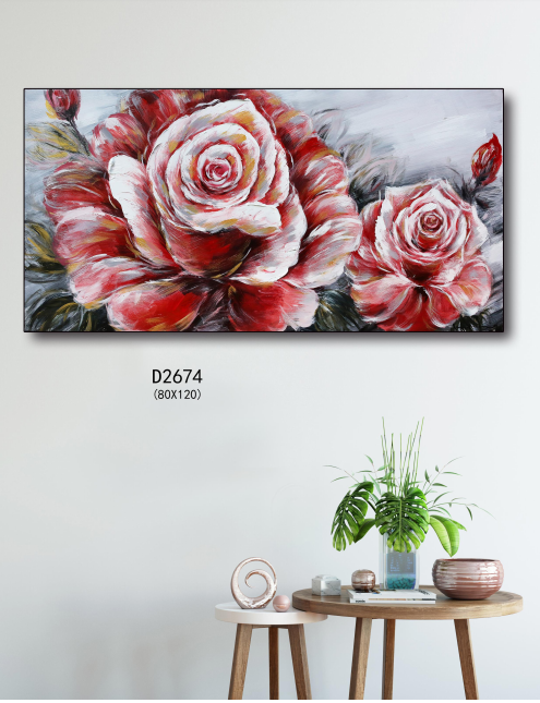 Custom Blossom Art City Flower Market Poster Oil Painting Wall Decor   Manufacturers, Pricelist