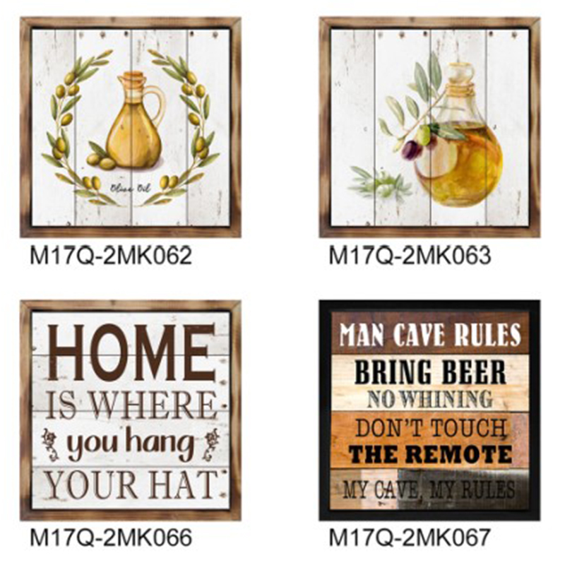 Custom Home Art Plaque Vintage Wood Wall Sign For Home Wall Decor Manufacturer, Pricelist