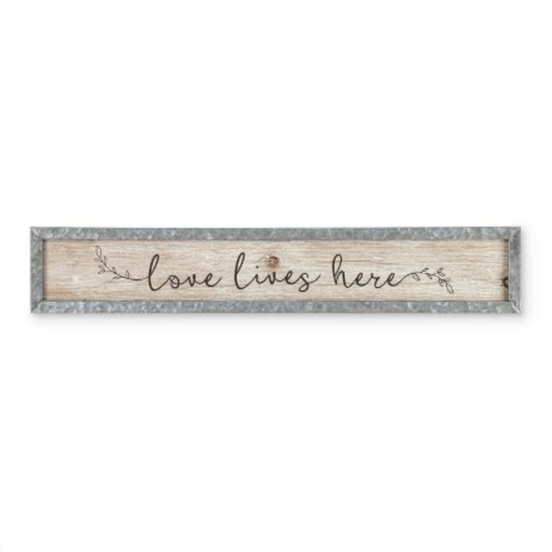 OEM Set of 2 Assorted Metal and Wood Wall Decor Message Signs Plaque Manufacturer, Products