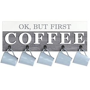 Famous Kitchen Cabinet Coffee Cup Storage Rack Brown White Gray Distressed Wall Accents Cup Holder Storage Box Suppliers, Quotes