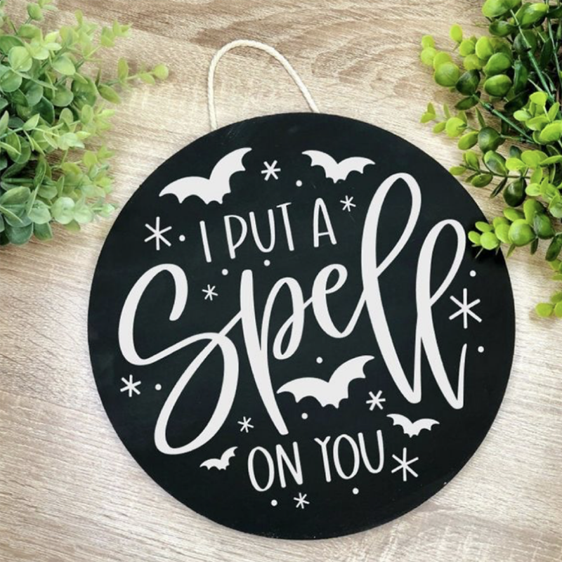 Custom Halloween Hanging Sign Decoration Home Door Hanger  Haunted Home Product, Products