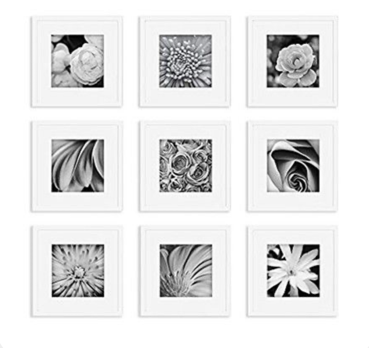 Custom Gallery Perfect Gallery Wall Kit Square Photos with Hanging Template Picture Frame Set Picture Frames Wholesale Manufacturer, Supplier