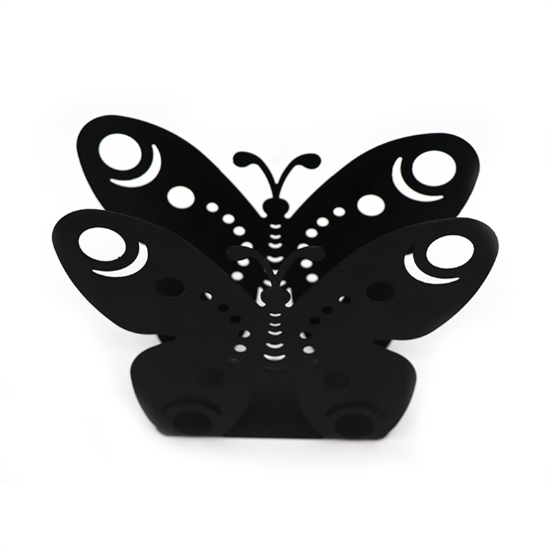 Custom Antique Freestanding Butterfly Shape Napkin Holder For Table Kitchen Pricelist, Quotes