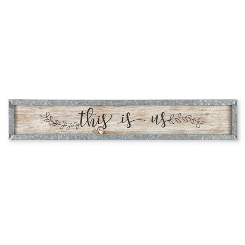 OEM Set of 2 Assorted Metal and Wood Wall Decor Message Signs Plaque Manufacturer, Products