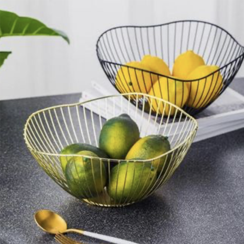Custom Kitchen Counter Fruit Bowl Metal Wire Fruit Basket Bowl Candy Snack Storage Container Holder Manufacturer, Products
