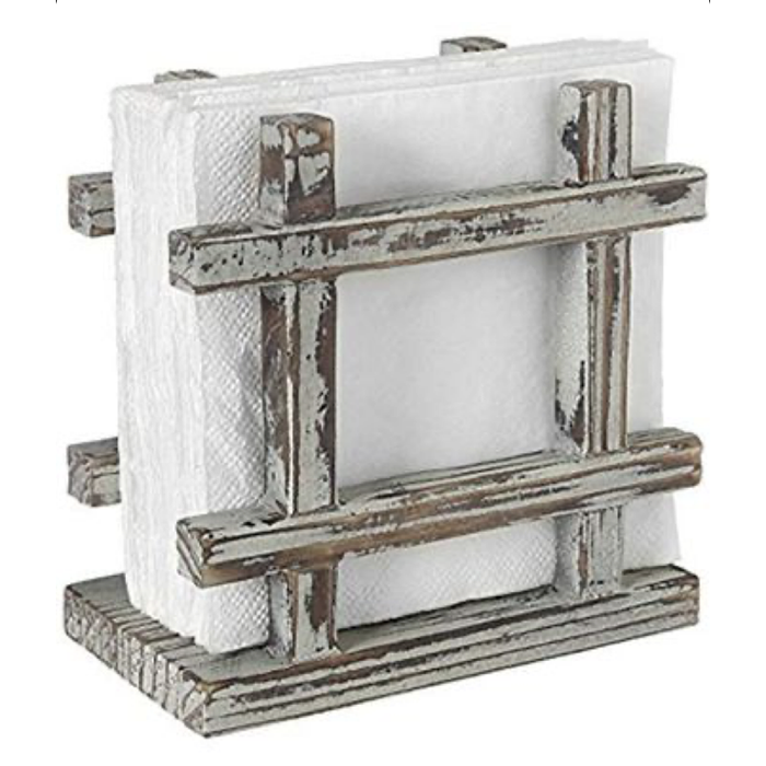 Famous MyGift Vintage Gray White wood Cross Corner Napkin Holder Manufacturers, Quotes